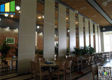 Pared de división acústica de la oficina de la ejecución, pared plegable movible del hotel del yeso