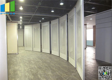mueble de madera de la sala de exposiciones de 100 milímetros que resbala la división movible acústica plegable de la pared