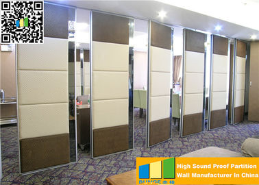 Desplazamiento de los paneles de pared movibles del plegamiento insonoro ultraalto para los altos divisores de la sala de exposiciones