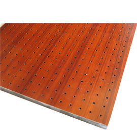 Tablero acústico de la alta de la absorción fibra de madera de madera perforada de los paneles acústicos