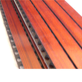 El panel de madera acanalado MDF compuesto anti de los paneles acústicos del estudio de la música de la humedad