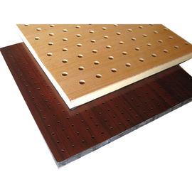 Tablero de madera de madera perforado del aislamiento sano del auditorio de los paneles acústicos del MDF