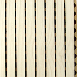 Los paneles de pared de madera acanalados de la sala de conferencias del panel acústico de la absorción sana
