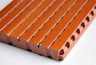El panel acústico acanalado de madera insonoro para el cine/el recubrimiento de paredes de madera