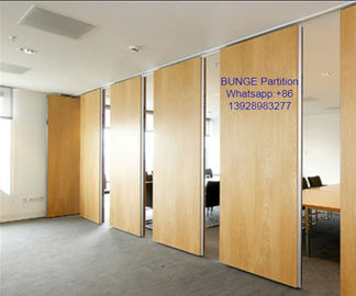 MDF + división movible acústica operable de aluminio de la oficina/puertas de plegamiento de madera