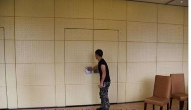 Divisiones de la prueba de los sonidos de la sala de clase, marco de aluminio que desliza los divisores plegables de la pared