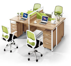 Divisiones modificadas para requisitos particulares de los muebles de oficinas del tamaño/puesto de trabajo modular de madera de la oficina