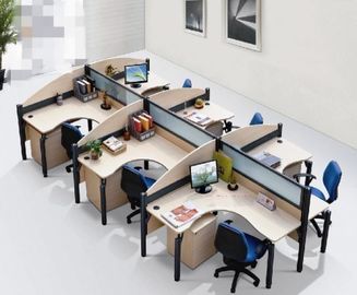 Puesto de trabajo modular flexible de la oficina de Seater de la situación libre 8 para el personal ISO9001