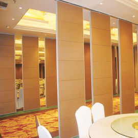 Ejecución superior mueble de la superficie de la tela de 100 milímetros que resbala las paredes de división para el restaurante