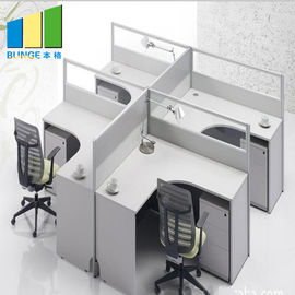 escritorio del puesto de trabajo de la oficina del panel de la división de 30m m con tamaño estándar de los cubículos
