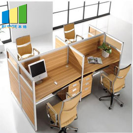 escritorio del puesto de trabajo de la oficina del panel de la división de 30m m con tamaño estándar de los cubículos