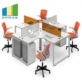 Las divisiones modernas de los muebles de oficinas con la pierna de acero/PU presentan la superficie