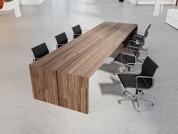 Divisiones de los muebles de oficinas de la melamina comercial del MFC/mesa de reuniones de madera de la sala de reunión