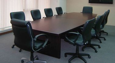 Divisiones de los muebles de oficinas de la melamina comercial del MFC/mesa de reuniones de madera de la sala de reunión