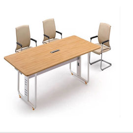 Rasguño de lujo de la mesa de reuniones de la oficina de la chapa de madera sólida resistente