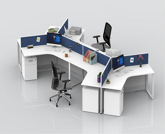 Tablas del puesto de trabajo de la división del ordenador del soporte de la oficina con la altura de los gabinetes ajustable
