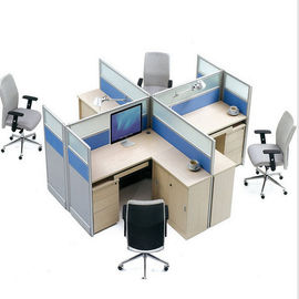 las divisiones de los muebles de oficinas de la prueba del sonido de la altura de 1200m m hicieron juego la pantalla delantera, gabinetes laterales