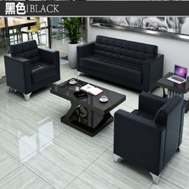 Silla de cuero negra moderna ejecutiva del sofá de la oficina o del hotel elegante y soportable