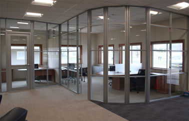 Exterior e interior que resbalan las paredes de división de cristal plegables para la oficina/la fábrica