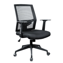 Alta silla negra trasera de la oficina de la malla/silla de eslabón giratorio ergonómica con el reposacabezas
