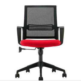 Silla de nylon de la malla del negro moderno del personal, mediados de sillas de eslabón giratorio de los muebles del servicio administrativo