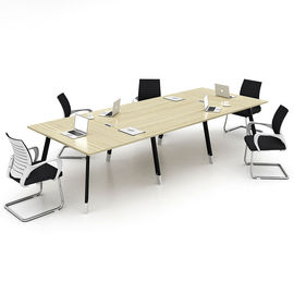 Color profundo del roble de la tabla de la sala de conferencias del tablero de la melamina de los muebles de oficinas + del roble de la luz