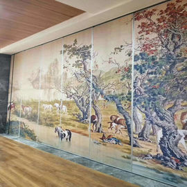 paredes de división movibles pintadas Diy de desplazamiento modernas de la pared de los 65MM para la sala y la oficina de reunión