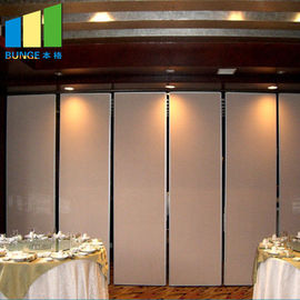 Puerta plegable incombustible movible de las paredes de división de la división operable acústica del hotel en Manila