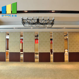 Puertas plegables acústicas de la división del marco de aluminio/tablero movible de la pared de división para el hotel