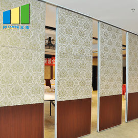 Puertas plegables acústicas de la división del marco de aluminio/tablero movible de la pared de división para el hotel