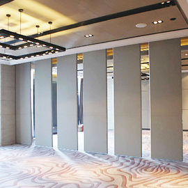Tabique de desplazamiento acústico movible plegable de la puerta del auditorio de las paredes de división del marco de aluminio para la sala de exposiciones