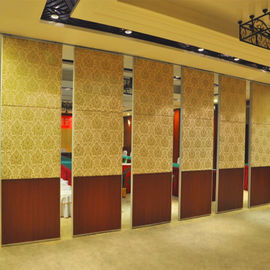 Tabique de desplazamiento acústico movible plegable de la puerta del auditorio de las paredes de división del marco de aluminio para la sala de exposiciones