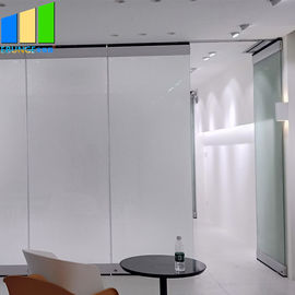 Las paredes de división de desplazamiento Frameless esmaltaron las paredes de cristal de la división movible de la puerta para el restaurante