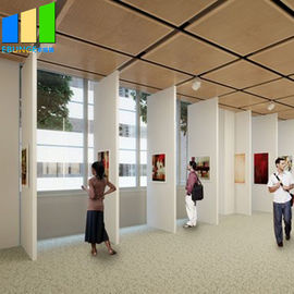división movible de 85m m de los tabiques de la división de la decoración de madera acústica del tapiz para la sala de exposiciones