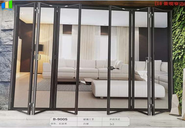 Puertas de plegamiento de aluminio europeas interiores francesas para la puerta de plegamiento de cristal exterior de los hogares