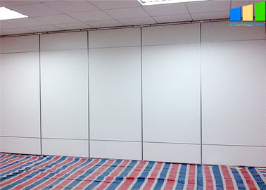 Oficina modificada para requisitos particulares el panel plegable de la melamina de división del marco de aluminio movible blanco de las paredes
