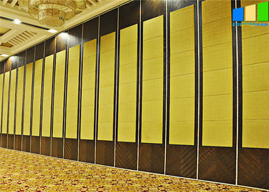 Superficies de la cubierta de la tela o del cuero que deslizan el tabique de las paredes de división para el hotel