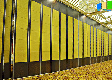 Superficies de la cubierta de la tela o del cuero que deslizan el tabique de las paredes de división para el hotel