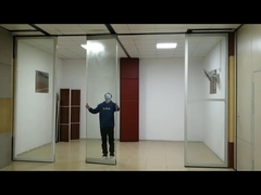 Pared divisoria de vidrio deslizante