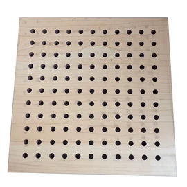 Tablero de madera de madera perforado de los paneles acústicos del aislamiento insonoro de la fibra de vidrio