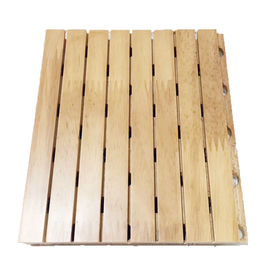 El panel de pared de madera de la absorción sana de la fibra de poliéster/insonorización acústica de las hojas