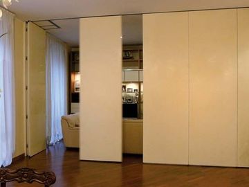 Aluminio que resbala las paredes de división de madera para la sala de estar/el hotel