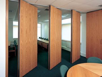 Tela acústica de la cubierta dura comercial que resbala las puertas de la división para la oficina/la sala de conferencias