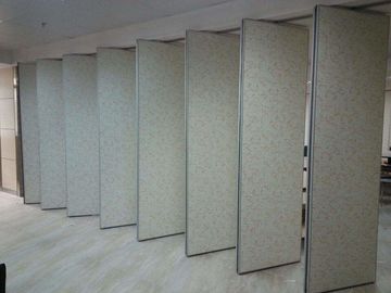 Tablero plegable comercial de aluminio del MDF de las paredes de división de la puerta deslizante acabado para gran pasillo