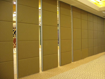 Tabiques acústicos superficiales de cuero del hotel, grueso del panel 65 milímetros