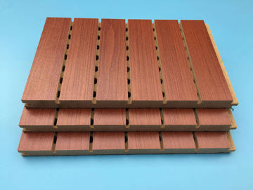 el panel acústico acanalado de madera del grueso de 18m m para la instalación fácil de Music Room