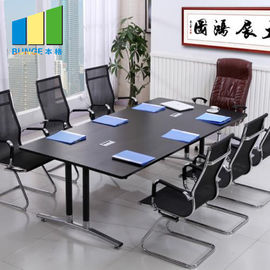 Tabla determinada moderna de la sala de reunión de la lamina de la melamina del tablero del MFC de los muebles de oficinas