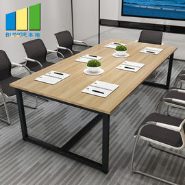 Tabla determinada moderna de la sala de reunión de la lamina de la melamina del tablero del MFC de los muebles de oficinas