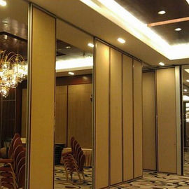 Pared de división movible de los paneles de madera de aluminio del perfil para el hotel 3 años de garantía