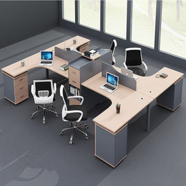 Superficie del MDF con el escritorio inclinado del puesto de trabajo de la oficina de 45 grados para el área del personal